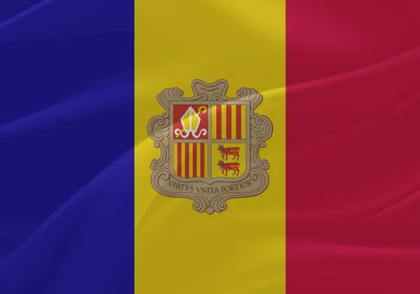Andorra Bayrak Rüzgarı Yakından Dalgalanıyor