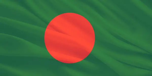 Bangladeş Bayrak Rüzgarı Yakından Dalgalanıyor
