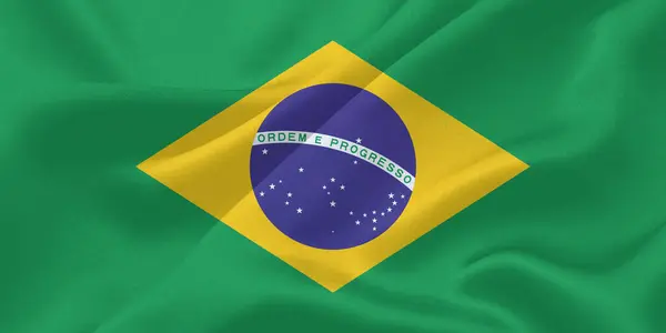 Brezilya Bayrak Rüzgarı Yakından Dalgalanıyor