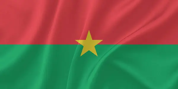 Burkina Faso Bayrak Rüzgarı Yakından Dalgalanıyor