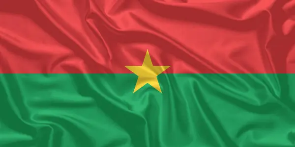 Burkina Faso Bayrak Rüzgarı Yakından Dalgalanıyor