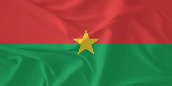 Burkina Faso Bayrak Rüzgarı Yakından Dalgalanıyor