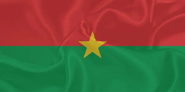 Burkina Faso Bayrak Rüzgarı Yakından Dalgalanıyor
