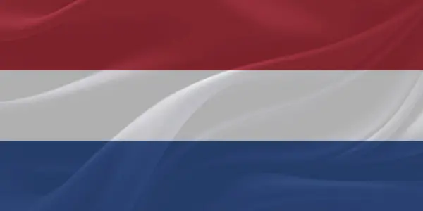 Hollanda Bayrak Rüzgarı Yakından Dalgalanır