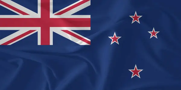 Yeni Zelanda Bayrak Rüzgarı Yakından Dalgalanıyor