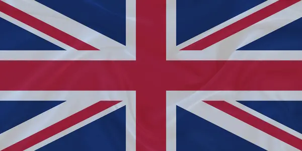 Birleşik Krallık Bayrağı Rüzgarda Dalgalanıyor