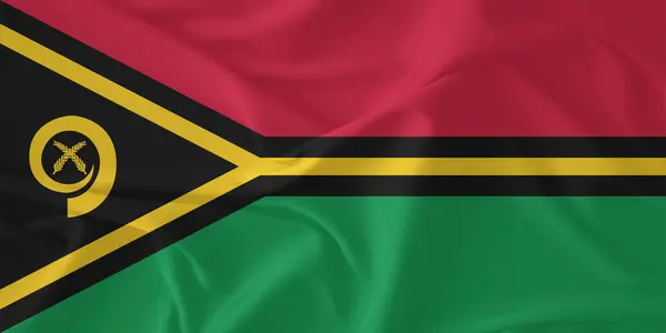 Vanuatu Bayrak Rüzgarı Yakından Dalgalanır