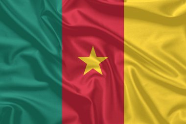 Kamerun Bayrak Rüzgarı Yakından Dalgalanıyor