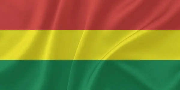 Bolivya Bayrak Rüzgarı Yakından Dalgalanıyor