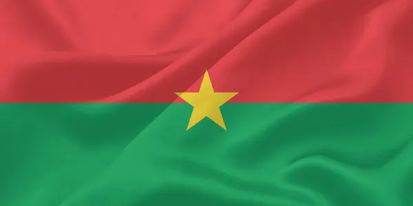 Burkina Faso Bayrak Rüzgarı Yakından Dalgalanıyor