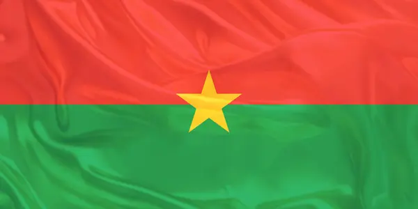 Burkina Faso Bayrak Rüzgarı Yakından Dalgalanıyor