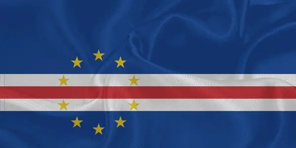 Cape Verde Bayrağı Yakından Dalgalanıyor