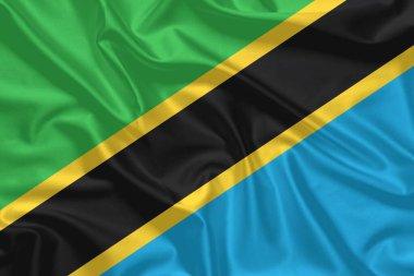 Tanzanya Bayrağı Rüzgarda Dalgalanıyor