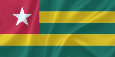 Togo Bayrağı Rüzgarda Uçuyor