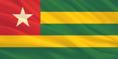 Togo Bayrağı Rüzgarda Uçuyor