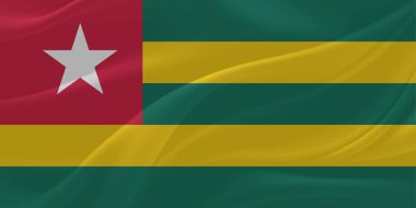 Togo Bayrağı Rüzgarda Uçuyor