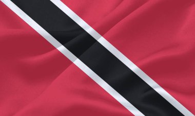 Trinidad ve Tobago Rüzgarda Uçan Bayrak
