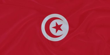 Tunus Bayrağı Rüzgarda Dalgalanıyor