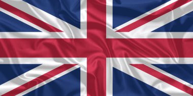 Birleşik Krallık Bayrağı Rüzgarda Dalgalanıyor
