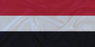 Yemen Bayrak Rüzgarı Yakından Dalgalanır