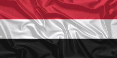 Yemen Bayrak Rüzgarı Yakından Dalgalanır