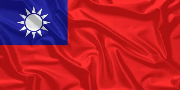 Tayvan Bayrağı Rüzgarda Dalgalanıyor