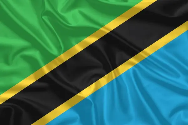 Tanzanya Bayrağı Rüzgarda Dalgalanıyor