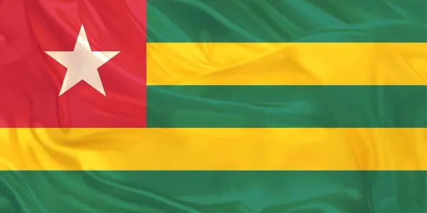 Togo Bayrağı Rüzgarda Uçuyor