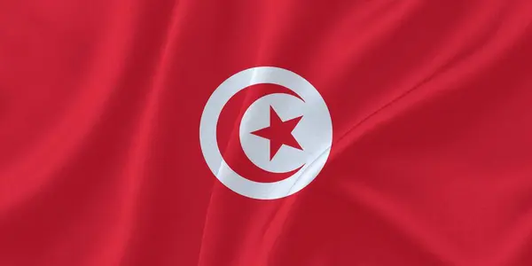 Tunus Bayrağı Rüzgarda Dalgalanıyor
