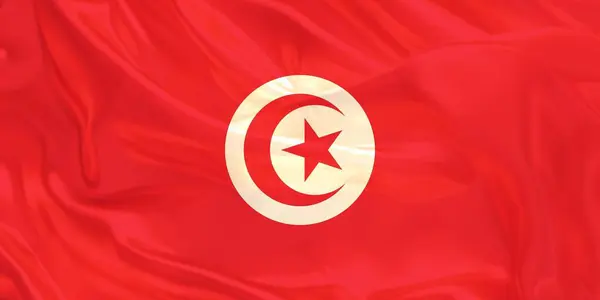 Tunus Bayrağı Rüzgarda Dalgalanıyor