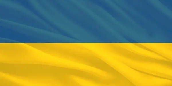 Ukrayna Bayrağı Rüzgarda Dalgalanıyor