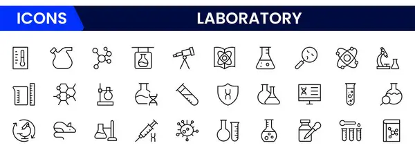 Laboratuvar, araştırma, bilim adamı, deney, laboratuvar, bilim, kimyasal, toksik, mikroskop, Vektör illüstrasyonu