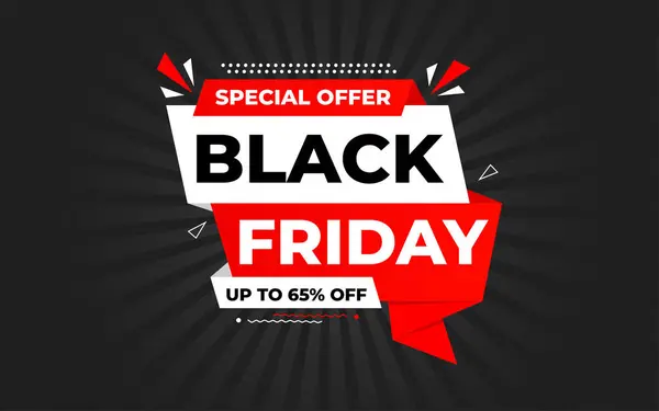 Kara Cuma afişi. Özel indirimli tasarım. Ürün indirimli festival afişi tasarımı. Kara Cuma indirimi hazır. Düz Vektör İllüstrasyonu.