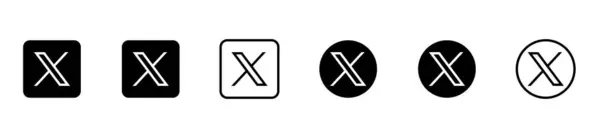 Twitter x simgesi yeni vektör logosu siyah ve beyaz renkte, şeffaf arkaplanda izole edilmiş