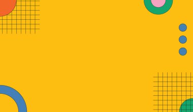 İllüstrasyon retro geometrik şekli benzersiz tasarım