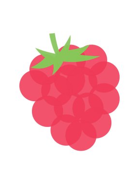 Çizim sanatı soyut kırmızı böğürtlen eşsiz tasarımı