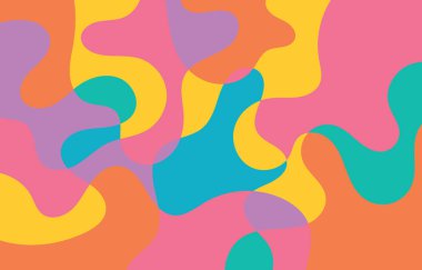 Tasarım şablonu Renkli sıvı eşsiz tasarım