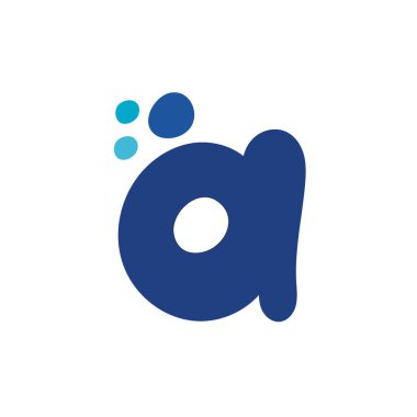 Logo harfi. Nokta yıkama suyu.