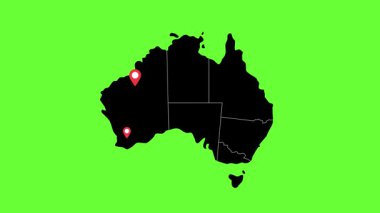 Canlandırma yeşil ekran Avusturalya iğne noktası