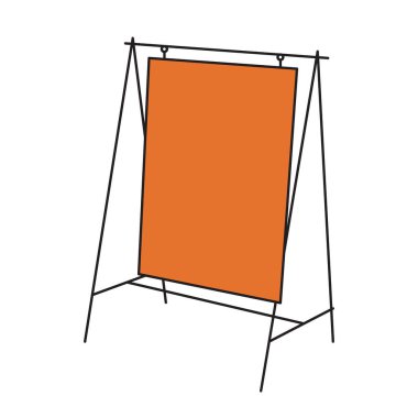 Resim tabelaları beyaz arkaplanda asılı