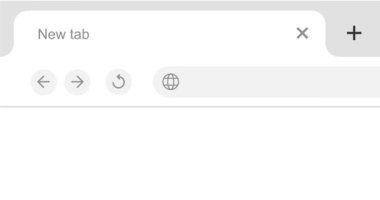 Animasyon web adresi internet arama çubuğu girdisi