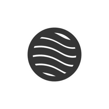 Logo okyanus dalgası Basit minimalist