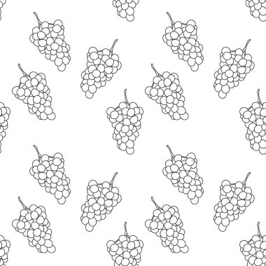Arka plan meyve çizgisi çizimi benzersiz tasarım tekrarı