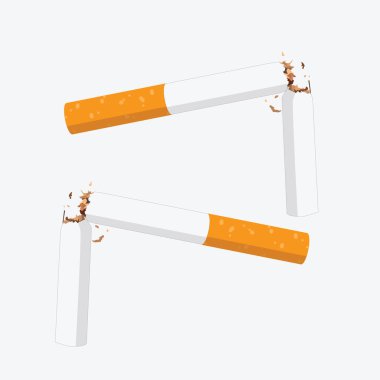 Sigara. Vektör. vektör illüstrasyonu.