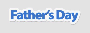 Babalar günün kutlu olsun. Selamlama unsurları, posterler, afişler. Kağıt sanat. Vektör illüstrasyonu