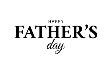 Babalar Günü 'nün şablonu kutlu olsun. Babalar Günü tatili geçmişi. Vektör illüstrasyonu