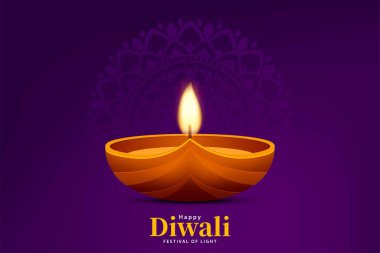 Mutlu bayramlar. Hint Diwali festivali kutlama geçmişi. Işık bayrağı tasarımı festivali. Vektör illüstrasyonu