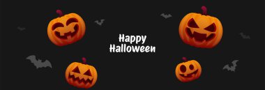 Cadılar Bayramı bayrağınız kutlu olsun. Cadılar bayramı geçmişi. Vektör illüstrasyonu