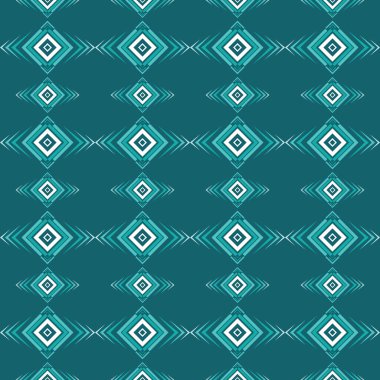 Boho pastel deseninde mavi Teal ve Arctic Ikat elementleri derin bir okyanus mavisi arka planında zahmetsizce akıyor. Kusursuz kabile etkileri ve halk sanatları, kumaş baskıları, halılar, duvar kağıtları.