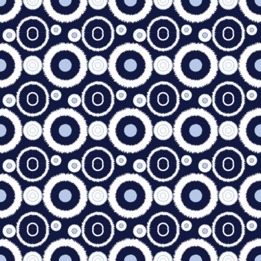 Mavi kot ve mavi taş rengini içeren düzenlenebilir desen. Modern kabile tekstil tarzında kusursuz bir bohem baskısı. Toprak rengi tekstil hissi, giysi, kumaş ve sari için mükemmel..